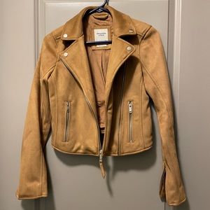 Abercrombie faux seude moto jacket